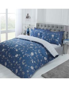 Country Toile Duvet Cover Sets - Blue