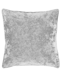Catherine Lansfield Crushed Velvet Cushion Cover - Silver