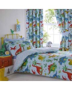 Dinosaur Duvet Cover Set - Blue