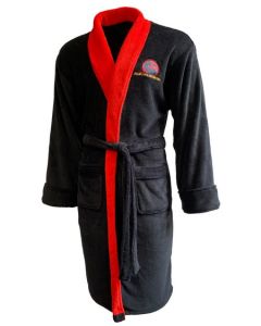 Mortal Kombat Logo Bathrobe - Black/Red