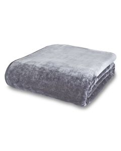 Catherine Lansfield Plain Rashcel Throw - Grey