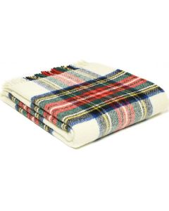 All Wool Tartan Throw - Dress Stewart - 150x183cm